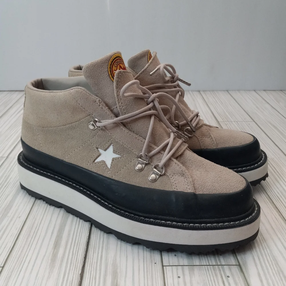 NEW Converse One Star Mountain Club Suede Leather Platform Boots